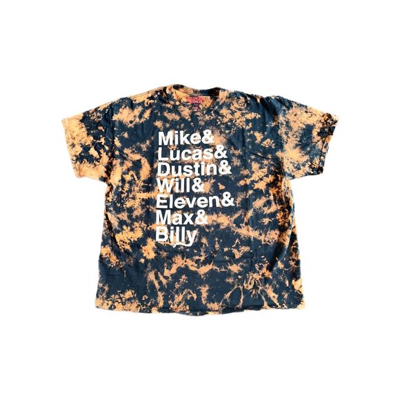 Netflix Other - Stranger Things Characters Bleached Tee